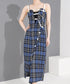 Check Pinafore Dress